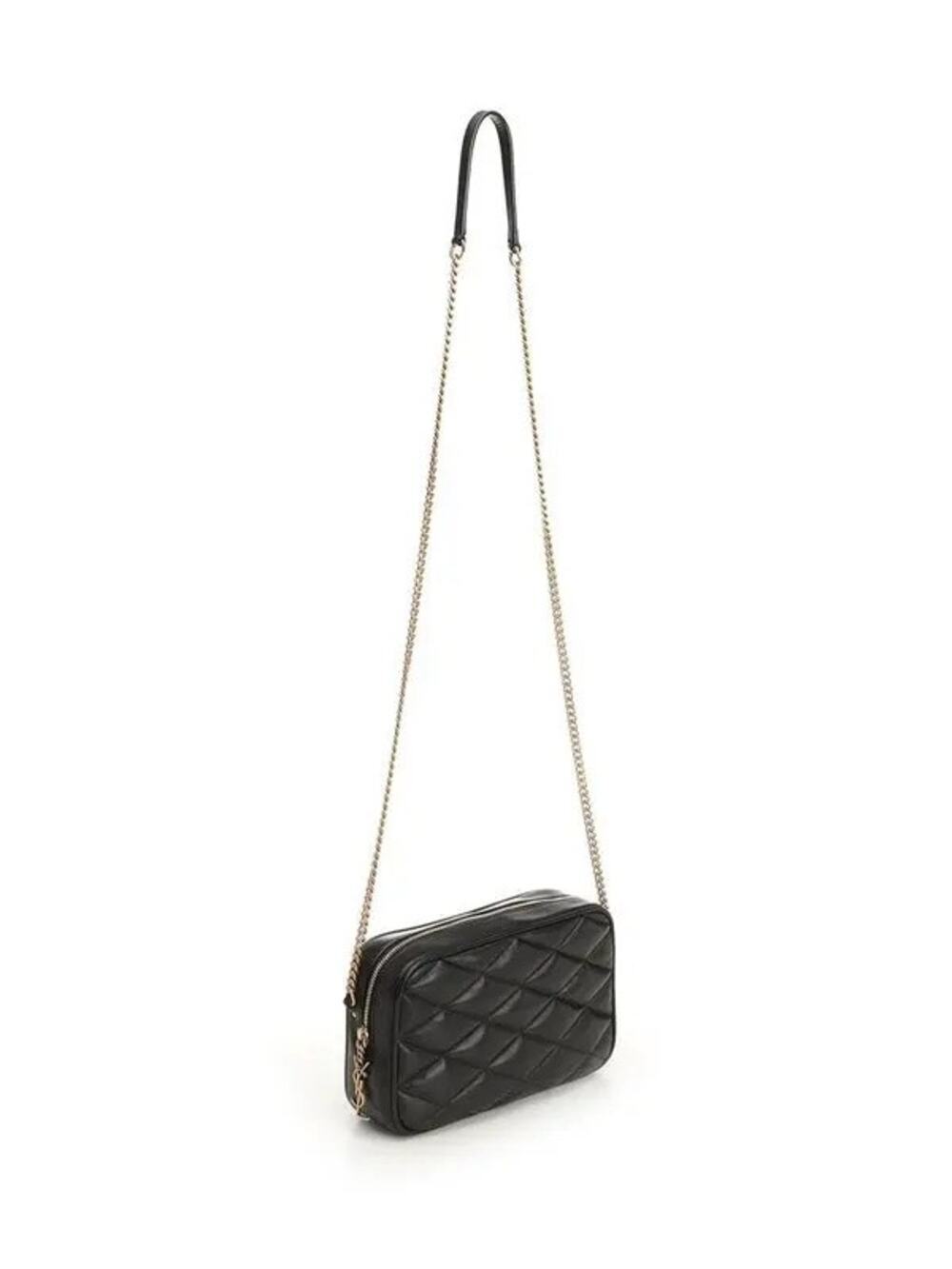 Saint Laurent Gaby Black Quilted Leather Camera Crossbody Bag BNIB